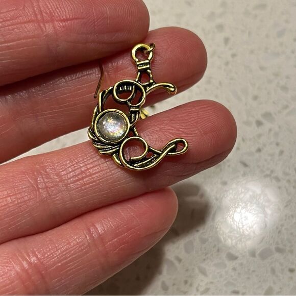 Vintage Bohemian Style Zinc Alloy Sun Moon Stars Asymmetrical Earrings - Picture 6 of 9